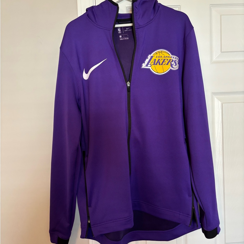 Nike, Los Angeles LA Lakers Showtime Dri-Fit Purple Hoodie Jacket Men L-T